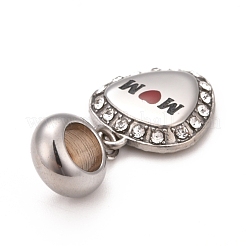 304 Stainless Steel European Dangle Charms&nbsp;STAS-F278-02P