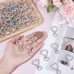 60Pcs Heart Alloy Swivel Clasps&nbsp;FIND-GO0004-34