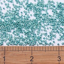 MIYUKIデリカビーズ  シリンダー  日本製シードビーズ  11/0  （db0427)亜鉛メッキダークアクア  1.3x1.6mm  穴：0.8mm  約2000PCS /ボトル  10 G /ボトル&nbsp;SEED-JP0008-DB0427