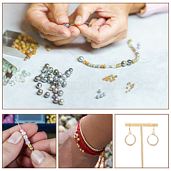 420Pcs Brass Beads&nbsp;KK-DR0001-36