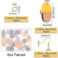 DIY Walnut Wooden Dangle Earring Making Kits&nbsp;DIY-OC0006-83