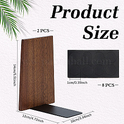 Wooden Bookends&nbsp;AJEW-WH0752-106
