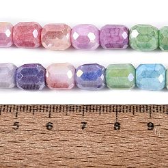 Anti-Tarnish Electroplate Glass Beads Strands&nbsp;EGLA-N027-03A-01