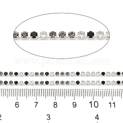 ラインストーンと鉄のカップチェーン  スプールで  グリーン  2x2x2mm  約10ヤード/ロール&nbsp;CH-A007-01I