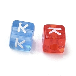 Spray Painted Transparent Acrylic Beads&nbsp;MACR-K365-07K