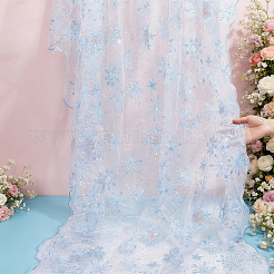 2 Yards Organza & Sequins Cloth Fabric&nbsp;DIY-NB0016-06