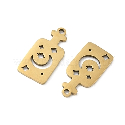 201 Stainless Steel Pendants&nbsp;STAS-P428-02B-G