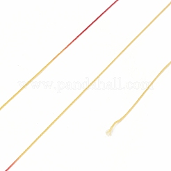 3本撚りの染色ナイロン編組コード  ジュエリー製作、マクラメ、手芸用のビーズ糸  レッド  0.3mm  約546.81ヤード（500m）/ロール&nbsp;NWIR-F011-01G