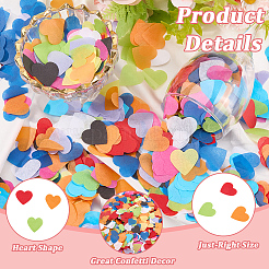 100G 10 Colors Paper Table Scatter Confetti&nbsp;AJEW-SP0002-88