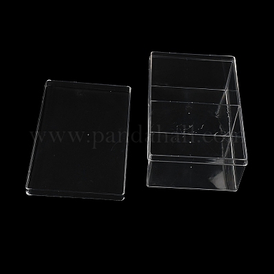 2 Grids Plastic Bead Containers with Cover&nbsp;CON-K002-03D-1