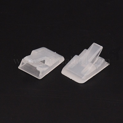プラスチックリングホルダー  リングディスプレイスタンド  長方形  透明  24x16.5x10mm&nbsp;KY-WH0043-18A-1