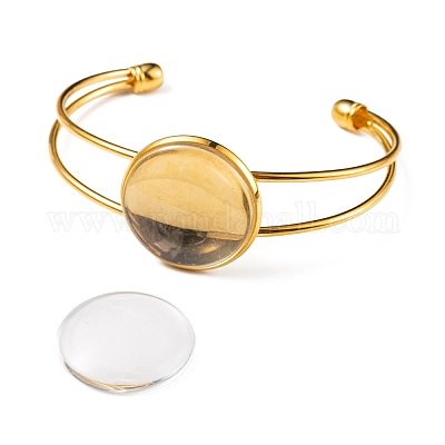 DIY Blank Dome Bangle Making Kit&nbsp;DIY-FS0003-50G-1