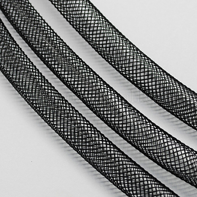 プラスチックネットスレッドコード  ブラック  4mm  50ヤード/バンドル（150フィート/バンドル）&nbsp;X-PNT-Q003-4mm-16-1