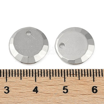 CCBプラスチックチャーム  フラットラウンド  プラチナ  14x3mm  穴：1.6mm&nbsp;CCB-G020-40A-P-1