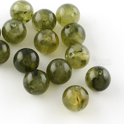 Round Imitation Gemstone Acrylic Beads&nbsp;OACR-R029-12mm-02-1