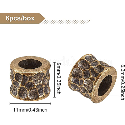 6Pcs Brass Beads&nbsp;FIND-BC0002-29-1