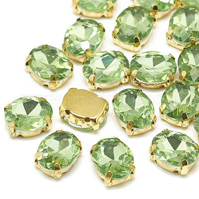 Sew on Rhinestone&nbsp;RGLA-T091-10x14mm-19G-1