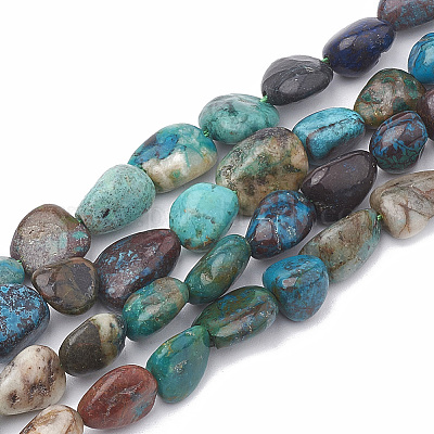 Natural Chrysocolla Beads Strands&nbsp;G-S331-8x10-003-01-1