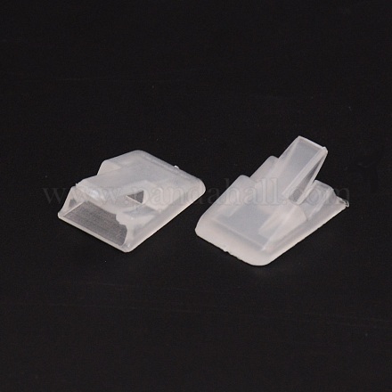 プラスチックリングホルダー  リングディスプレイスタンド  長方形  透明  24x16.5x10mm&nbsp;KY-WH0043-18A-1