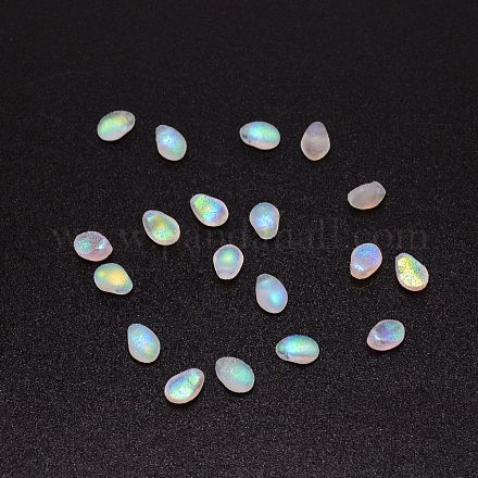 ガラスチャーム  ティアドロップ  カラフル  8.5x6x4.5mm  穴：0.8mm&nbsp;GLAA-CJC0008-04A-1