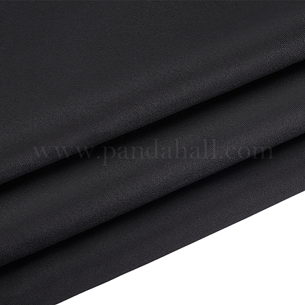 ポリエステル生地  DIYクラフト用品  ブラック  1500x0.2mm  5ヤード/個&nbsp;DIY-WH0816-006-1