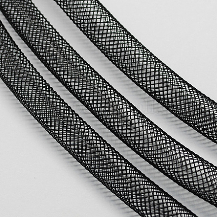 プラスチックネットスレッドコード  ブラック  4mm  50ヤード/バンドル（150フィート/バンドル）&nbsp;X-PNT-Q003-4mm-16-1