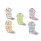 UV Plating Rainbow Iridescent Acrylic Beads, Astronaut, Mixed Color, 20x14x13.5mm, Hole: 3.5mm