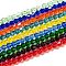 Faceted Bicone Glass Beads Strands, Mixed Color, 4x4mm, Hole: 0.8~1mm,, about 75~78pcs/strand, 28~29cm