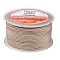Braided Nylon Threads, Dyed, Khaki, 2.5mm, about 10.93 yards(10m)/roll