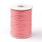 Korean Waxed Polyester Cord, Salmon, 1mm, about 85yards/roll