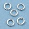 Rack Plating Brass Jump Rings, Open Jump Rings, Long-Lasting Plated, 925 Sterling Silver Plated, 5x0.8mm, 20 Gauge, Inner Diameter: 3mm
