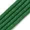Opaque Glass Beads Strands, Disc, Green, 6x3mm, Hole: 1.2mm, about 115pcs/strand, 14.96''(38cm)