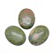 Natural Unakite Cabochons, Oval, 40x30x7.5~8mm
