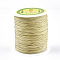 Nylon Braided Cord, Chinese Knotting Cord for Beading Jewelry Making Macrame Craft, Wheat, 1mm, about 153.1 yards(140m)/roll