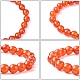 Dyed Natural Carnelian Beaded Stretch Bracelets&nbsp;B072-4-5