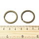 アイアン製キーリング  ダブルループ丸カン  ラックめっき  アンティークブロンズ  25x2.5mm  内径：20mm&nbsp;FIND-B046-06A-AB-3