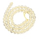 Natural Lemon Quartz(Heated) Beads Strands&nbsp;G-B167-A11-6mm-3