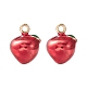 2pcs Brass Enamel Charms&nbsp;KK-YW0001-90-1