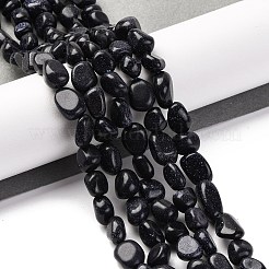 Synthetic Blue Goldstone Beads Strands&nbsp;G-G146-A35-01