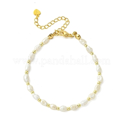 Potato Natural Cultured Freshwater Pearl Beaded Bracelets for Women&nbsp;BJEW-JB13747