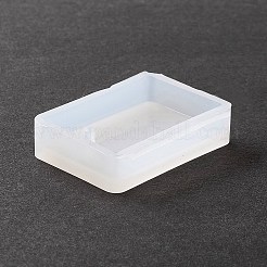 長方形のペンダントシリコーン型  UVレジン用  エポキシ樹脂ジュエリー作り  ホワイト  33x23x7.5mm&nbsp;X-DIY-K047-02