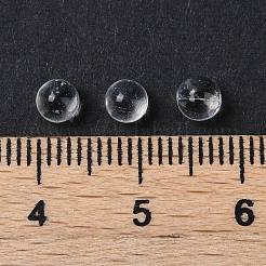 透明ガラスビーズ  ラウンド  穴がない  透明  4mm&nbsp;GLAA-U007-01A