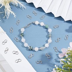 304ステンレススチールSフック留め具  ステンレス鋼色  12x6x1mm  200個/箱&nbsp;STAS-UN0004-92P