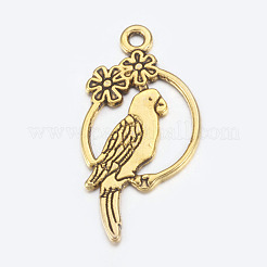 Alloy Tropical Parrot Pendants&nbsp;EA10187Y