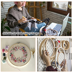 プラスチックサポートスプリングクランプ  刺繍テーブルスタンドキット  ブラック  79.5~285x85~112x10~49mm  穴：8mm&nbsp;FIND-OC0003-11