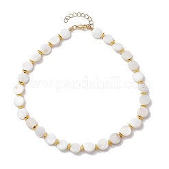 Natural Freshwater Shell Beaded Necklaces for Women&nbsp;NJEW-JN04829