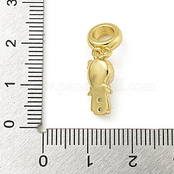 Rack Plating Brass & Cubic Zirconia & ABS Plastic Pearl European Pendants&nbsp;KK-Z067-61C-G