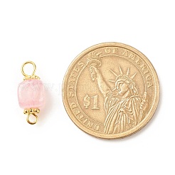 Natural Agate Connector Charms&nbsp;PALLOY-JF01587-01