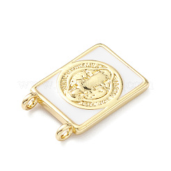 Rack Plating Brass Connector Charms&nbsp;KK-H443-01G-06