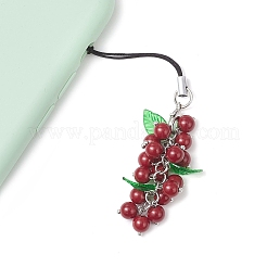 Imitation Jade Glass Mobile Straps&nbsp;HJEW-JM04361